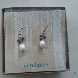 Sundance Pearl Drop Earrings Sterling Silver